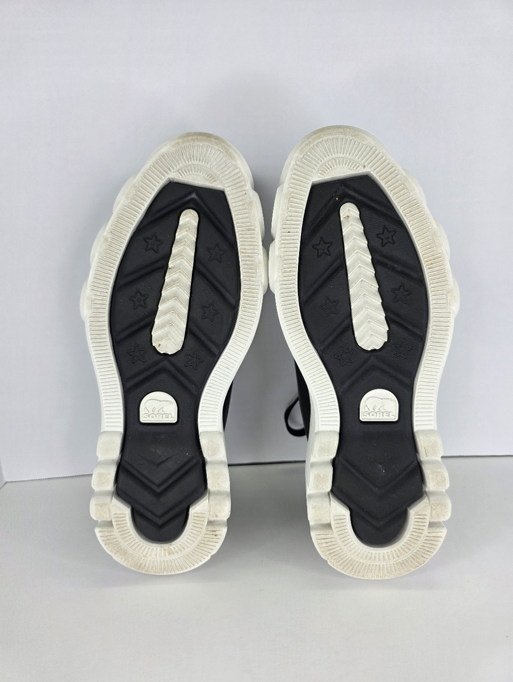 Sorel Womens Caribou X Sneakers Size 8.5 Black Leather Platform Waterproof Shoes - Picture 13 of 14